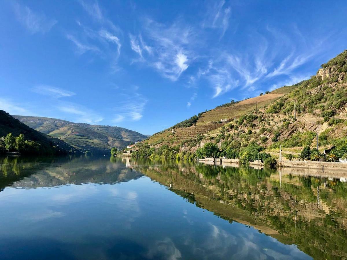 Valença do Douro Pinhão Casa com piscina privada Vila Exterior foto